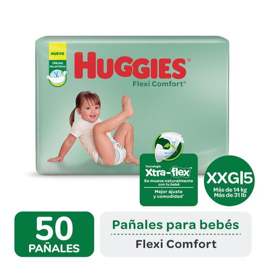 PAÑAL HUGGIES FLEXI COMFORT XXG x 50